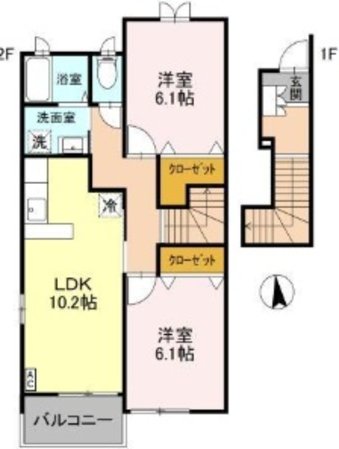 グラツィアA棟の物件間取画像